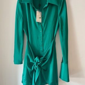 Rat & Boa Satin Mini Dress